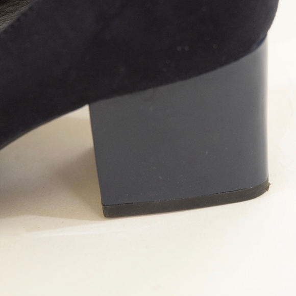 ❌SOLD❌ZARA Navy Blue Suede Pointy Toe Pumps NWOT - Picture 5 of 7